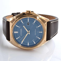 Citizen Men's Watch - Eco-Drive Power Reserve Blue Dial Brown Strap | AW1573-11L ,
