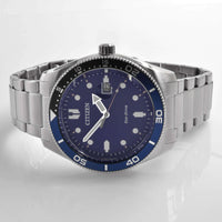 Citizen Men's Watch - Eco-Drive Power Reserve Blue Dial Silver Bracelet | AW1761-89L ,