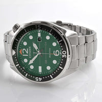 Citizen Men's Watch - Eco-Drive Power Reserve Green Dial Silver Steel | AW1715-86X ,