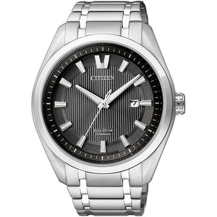 Citizen Men's Watch - Eco-Drive Power Reserve Silver Titanium Bracelet | AW1240-57E ,