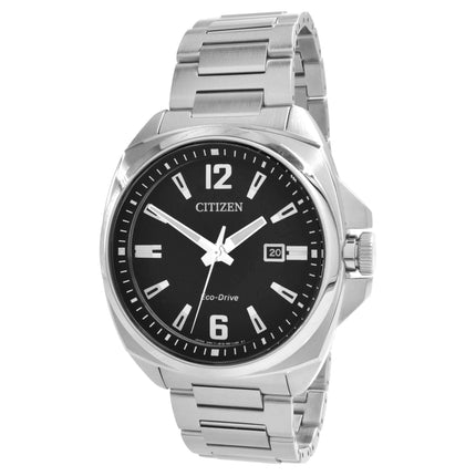 Citizen Men's Watch - Endicott Power Reserve Black Dial Silver Steel | AW1720-51E ,