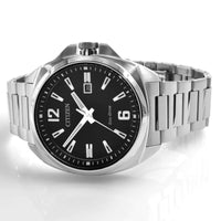 Citizen Men's Watch - Endicott Power Reserve Black Dial Silver Steel | AW1720-51E ,