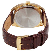 Citizen Men's Watch - Japanese Quartz Black Dial Brown Leather Strap | BI5092-03E ,