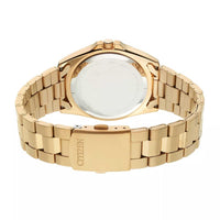 Citizen Men's Watch - Japanese Quartz Black Dial Yellow Gold Bracelet | BF0582-51F ,