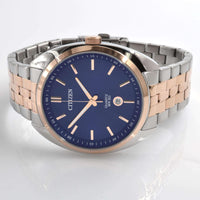 Citizen Men's Watch - Japanese Quartz Blue Dial Silver Steel Bracelet | BI5096-53L ,