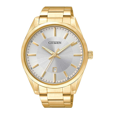 Citizen Men's Watch - Japanese Quartz Silver Dial Yellow Gold Bracelet | BI1032-58A ,