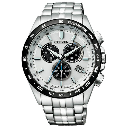Citizen Men's Watch - Perpetual Calendar Silver Tone and Black Dial | CB5874-90A ,