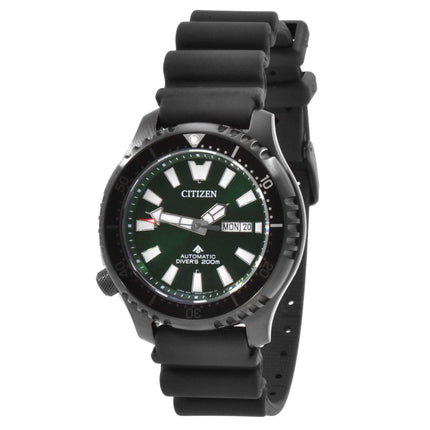 Citizen Men's Watch - Promaster Automatic Date Display Green Dial Strap | NY0155-07X ,