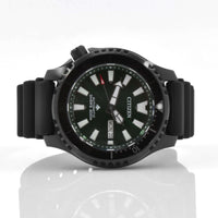 Citizen Men's Watch - Promaster Automatic Date Display Green Dial Strap | NY0155-07X ,