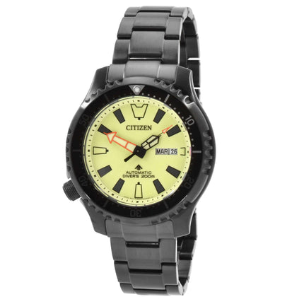 Citizen Men's Watch - Promaster Date Display Yellow Dial Steel Bracelet | NY0155-58X ,