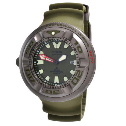 Citizen Men's Watch - Promaster Marine Rotating Bezel Olive Green Dial | BJ8057-17X ,