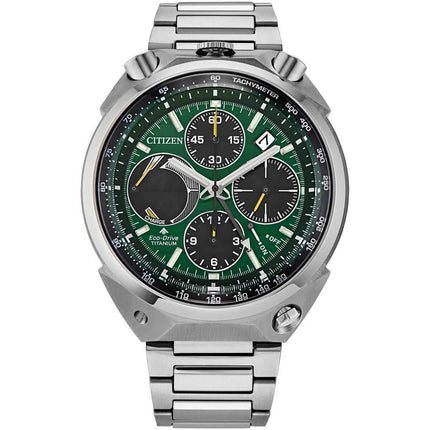 Citizen Men's Watch - Promaster Tsuno Chronograph Racer Silver Bracelet | AV0081-51X ,