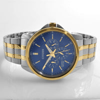 Citizen Men's Watch - Quartz Date-Day Blue Dial Two Tone Steel Bracelet | AG8348-56L ,
