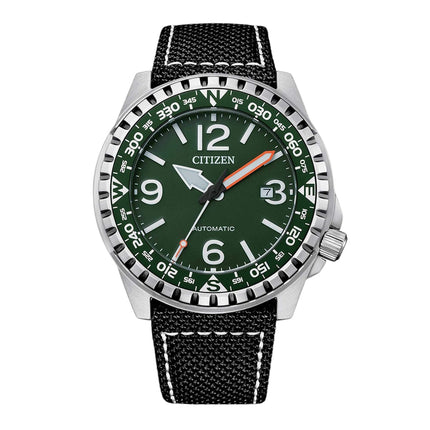 Citizen Men's Watch - Rotating Bezel Black Nylon Strap Date Display | NJ2198-16X ,