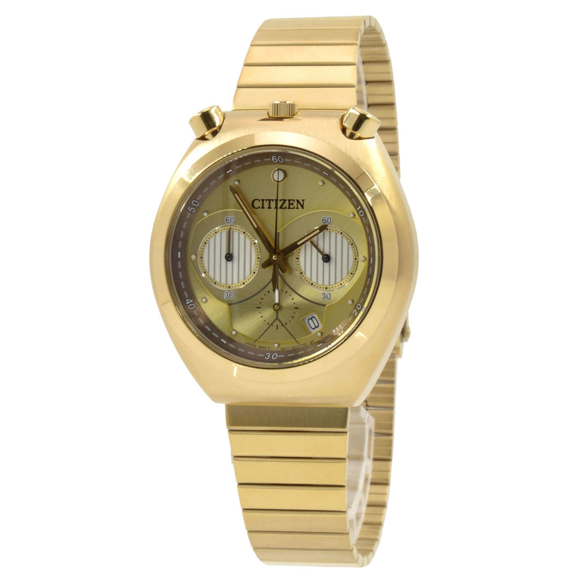 Citizen Men's Watch - Star Wars C-3PO Tsuno Chrono Yellow Gold