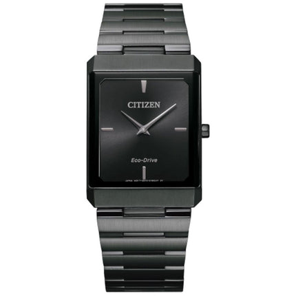 Citizen Unisex Eco Drive Watch - Stiletto Black Dial Bracelet | AR3107-57E ,
