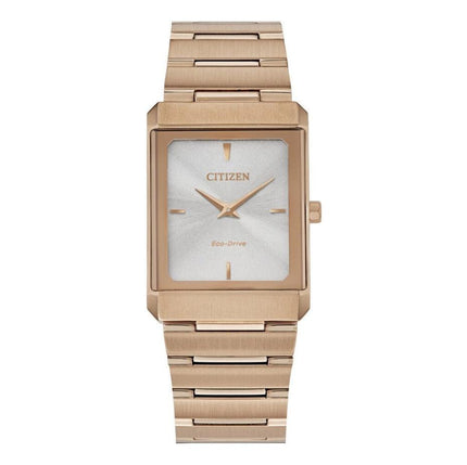 Citizen Unisex Eco-Drive Watch - Stiletto Silver Tone Dial Bracelet | EG6013-56A ,