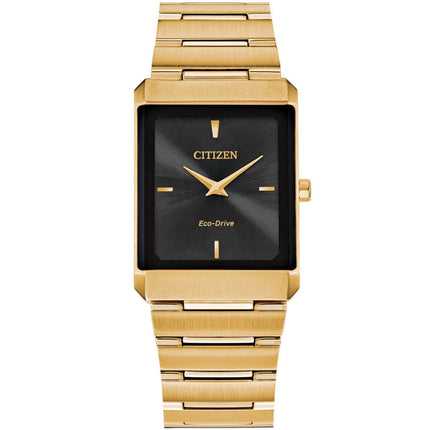 Citizen Unisex Eco Drive Watch - Stiletto Yellow Gold Bracelet | AR3102-51E ,