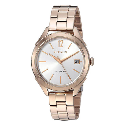 Citizen Women's Bracelet Watch - LTR Silver Dial Rose Gold Steel | FE6143-56A ,