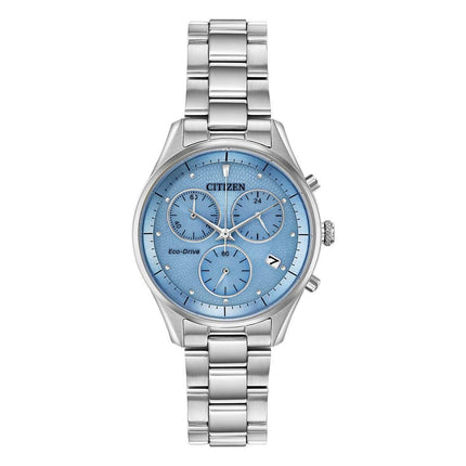 Citizen Women's Chronograph Watch - Chandler Light Blue Dial | FB1440-57L ,
