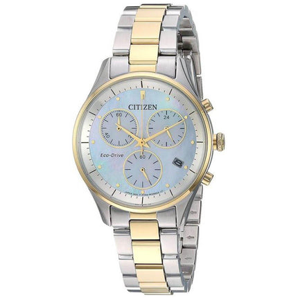 Citizen Women's Chronograph Watch - Chandler MOP Dial Steel Bracelet | FB1444-56D ,