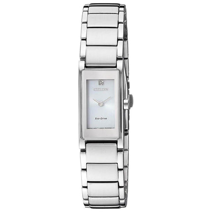 Citizen Women's Diamond Watch - Axiom Silver Tone Dial Bracelet | EG7050-54A ,