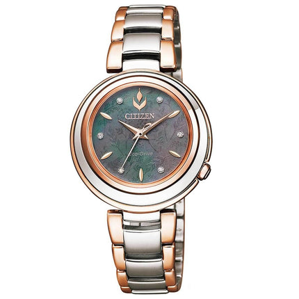 Citizen Women's Diamond Watch - Disney Mother of Pearl Dial Bracelet | EM0586-51Y ,