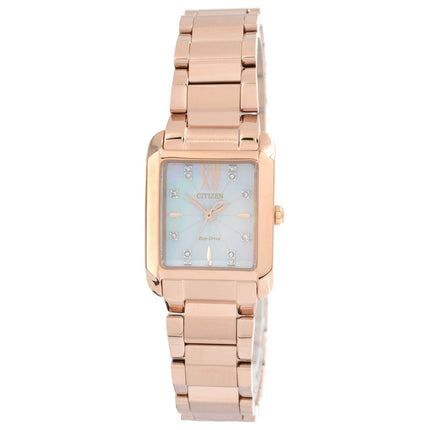 Citizen Women's Eco Drive Watch - Bianca L Rose Gold Tone Bracelet | EW5553-51D ,