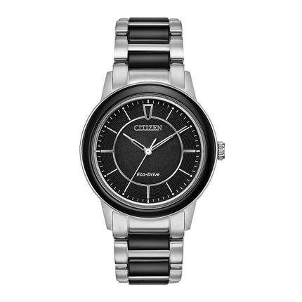 Citizen Women's Eco-Drive Watch - Chandler Steel & Black Ceramic | EM0741-51E ,