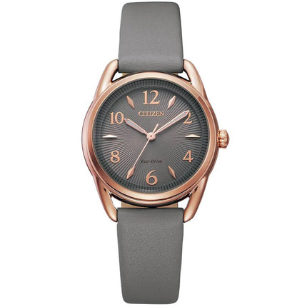 Citizen Women's Eco-Drive watch - Drive Grey Dial Leather Strap | FE1218-05H ,