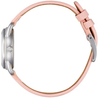 Citizen Women's Eco-Drive watch - Drive Silver Dial Pink Leather Strap | FE1210-07A ,