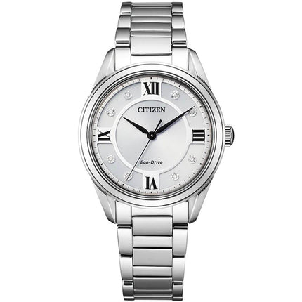 Citizen Women's Eco Drive Watch - Fiore Silver Bracelet Diamond | EM0870-58A ,