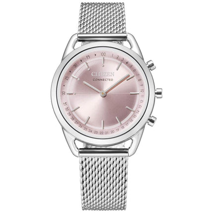 Citizen Women's Smartwatch - Connected Pink Dial Silver Bracelet | HX0000-59X ,