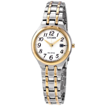 Citizen Women's Watch - Eco-Drive White Dial Two Tone Bracelet | EW2486-52A ,