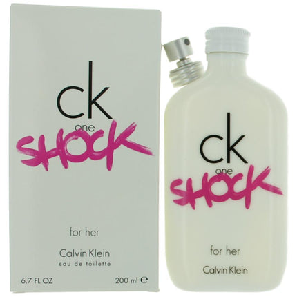 CK One Shock by Calvin Klein, 6.7 oz Eau De Toilette Spray for Women ,