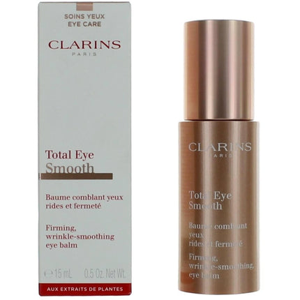 Clarins Unisex Eye Balm - Total Smooth Winkle-Smoothing 2-in-1 Anti-Aging, 0.5 oz ,