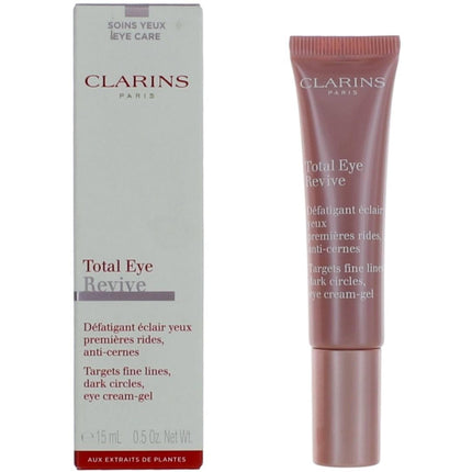 Clarins Women's Cream Gel - Total Eye Revive for Revitalizing Care Radiant, 0.5 oz ,