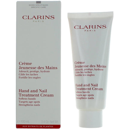 Clarins Women's Hand and Nail Treatment Cream - Lightweight and Protect, 3.4 oz ,