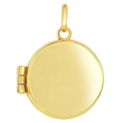 Women's Locket - 14K Yellow Gold Polished Circle | 14J-209 ,