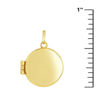 Women's Locket - 14K Yellow Gold Polished Circle | 14J-209 ,