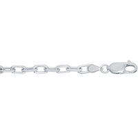 Classic Men's Chain - Rhodium Plated Sterling Silver 4.1mm Anchor, 20 inch | Q-5584-20 ,