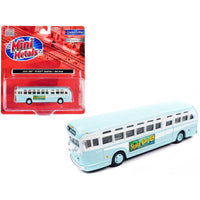 Classic Metal Works 1/87 (HO) Scale Car - GMC PD-4103 Transit Bus #152 Light Blue ,