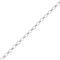 Classic Women's Bracelet - Sterling Silver Flat Linked Spring Clasp, 7 Inch | Q-5342-7 ,