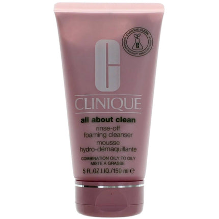 Clinique Women's Foaming Cleanser Mousse - All About Clean Rinse-Off Cream, 5 oz ,