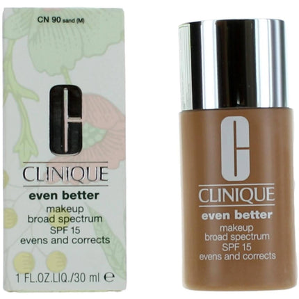 Clinique Women's Foundation - Even Better Makeup SPF 15 Corrects, CN 90 Sand, 1oz ,