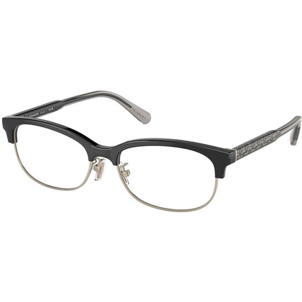 Coach Unisex Eyeglasses - Black Pale Gold Frame Adjustable Nose Pad | 6144 5629 ,