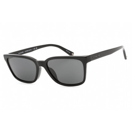 Coach Unisex Sunglasses - Black Rectangular Shape Frame Grey Lens | 0HC8328U 500287 ,
