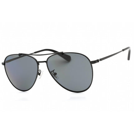 Coach Unisex Sunglasses - Satin Black Frame Dark Gray Polarized Lens | 0HC7136 939381 ,
