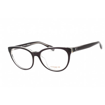 Coach Women's Eyeglasses - Cat Eye Black and Transparent Grey Frame | 0HC6210U 5745 ,
