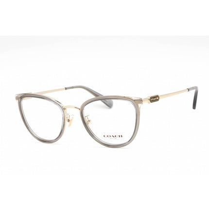 Coach Women's Eyeglasses - Cat Eye Transparent Grey/Gold Plastic Frame | 0HC5146 9417 ,